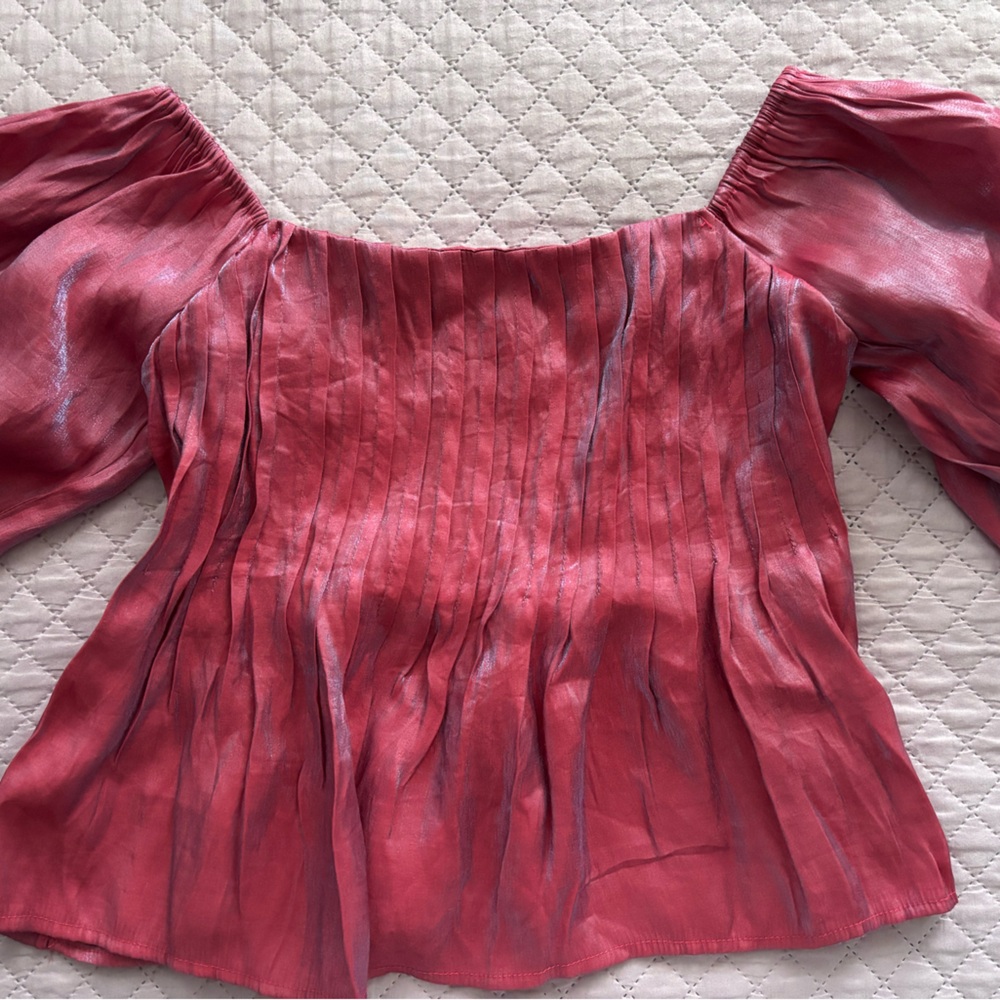 NEW Altar’d State Pink/purple Iridescent Blouse